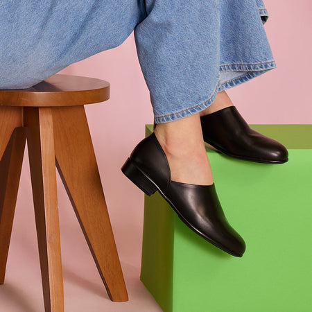 いつでも安心<br>黒のシューズ