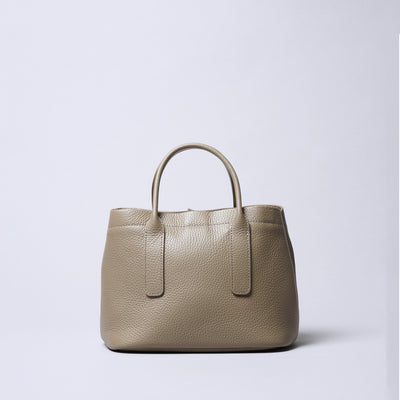 <itten-itten> Leather Mini Tote (w/ D) / Oak