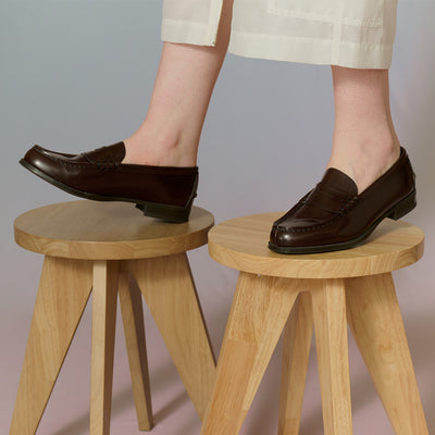 ＜ハルタ＞ウィメンズ コインローファー/ブラウン