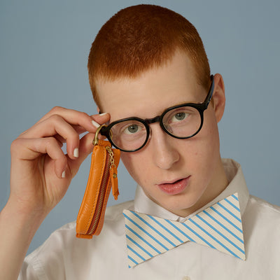 ＜Kiichi＞ 拉鏈鑰匙包 / 橘色