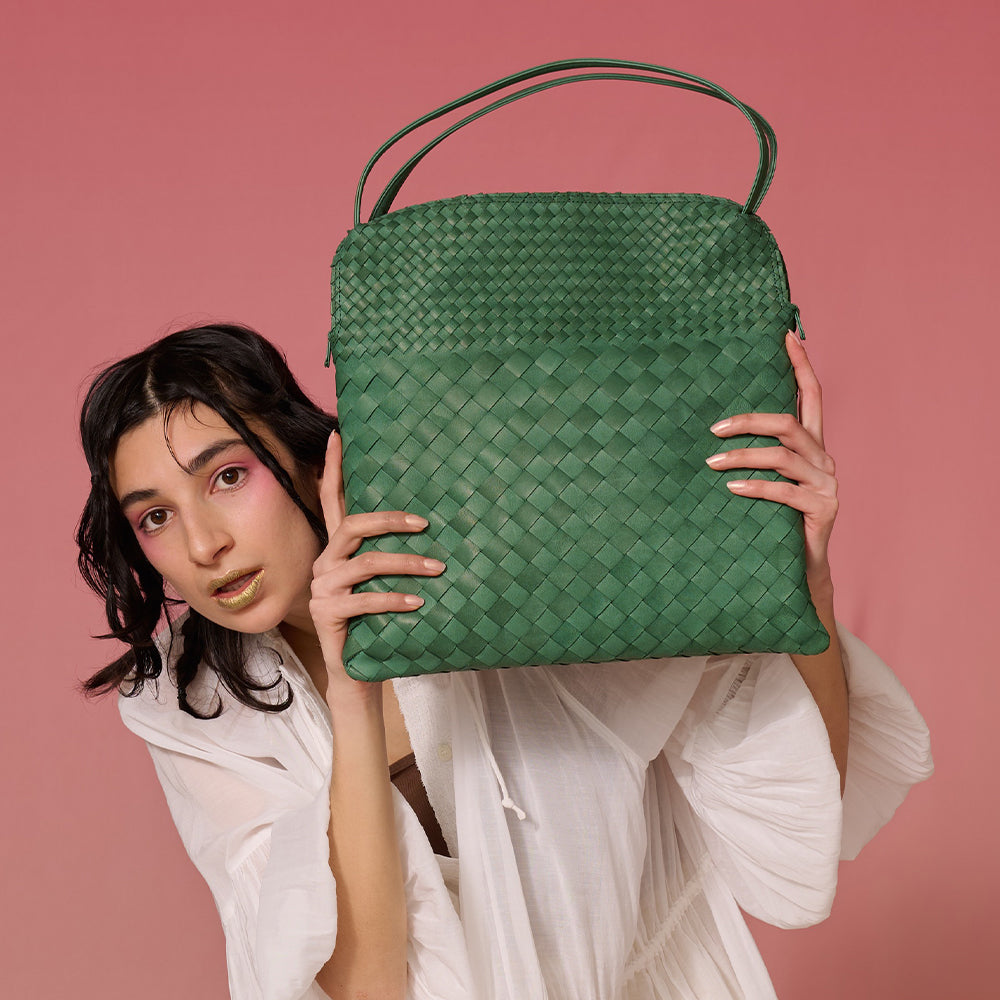 ＜Arukan F＞kasane  半肩包/綠色