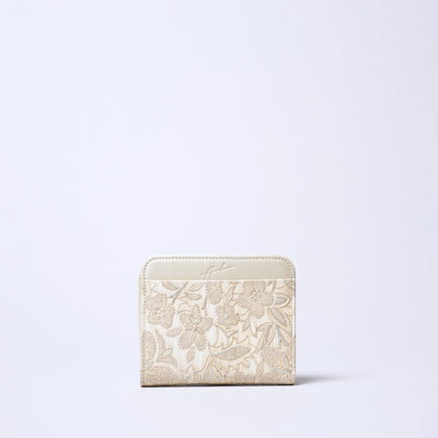 <ARUKAN> Claire Bi-Fold Wallet / Pearl White