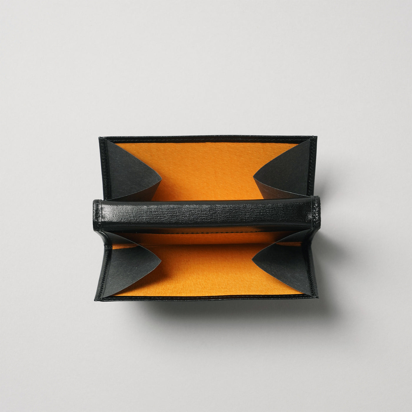 <Hawk Feathers> Kangaroo  Japanese Paper Business Card Holder / Black