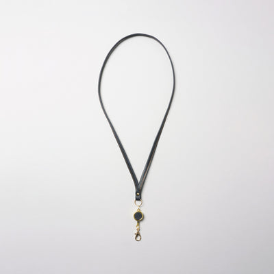 <lezali> Italian Leather Neck Strap / Dark Green