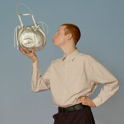 <Estine> Cluj Series Tote Bag / Silver