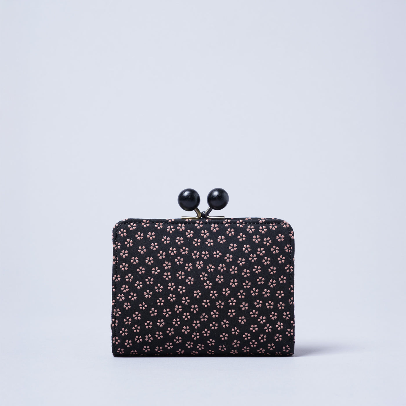 <kissora> Kotoinden Kiss Lock Half Wallet / Hyotan BLK