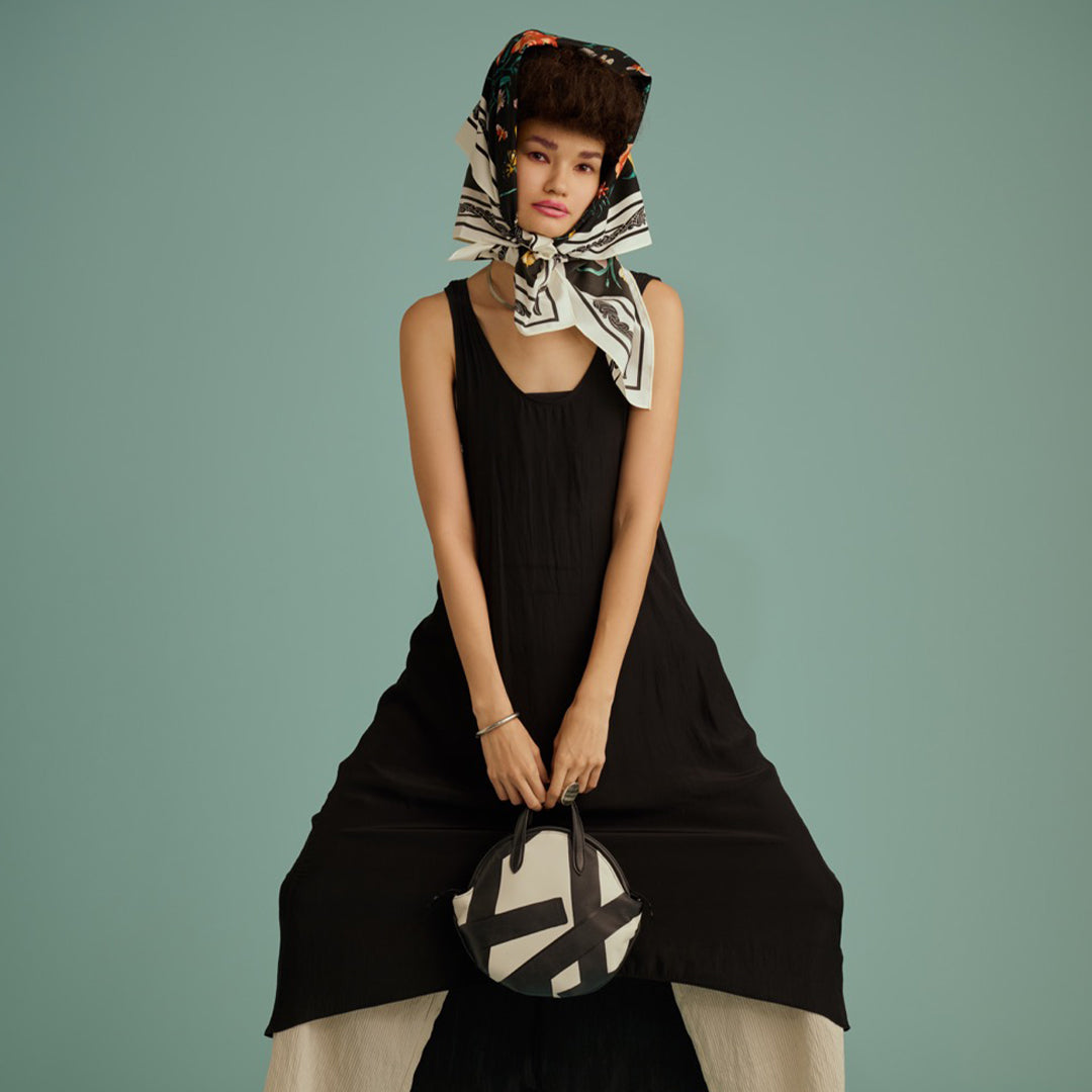 ＜ESTINE＞Esquisse系列 手繪兩用包/黑色