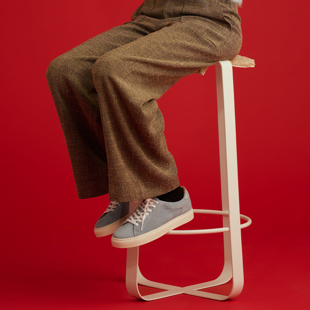 ＜トス＞ Chester チェスター レースアップレザースニーカー/ブルー