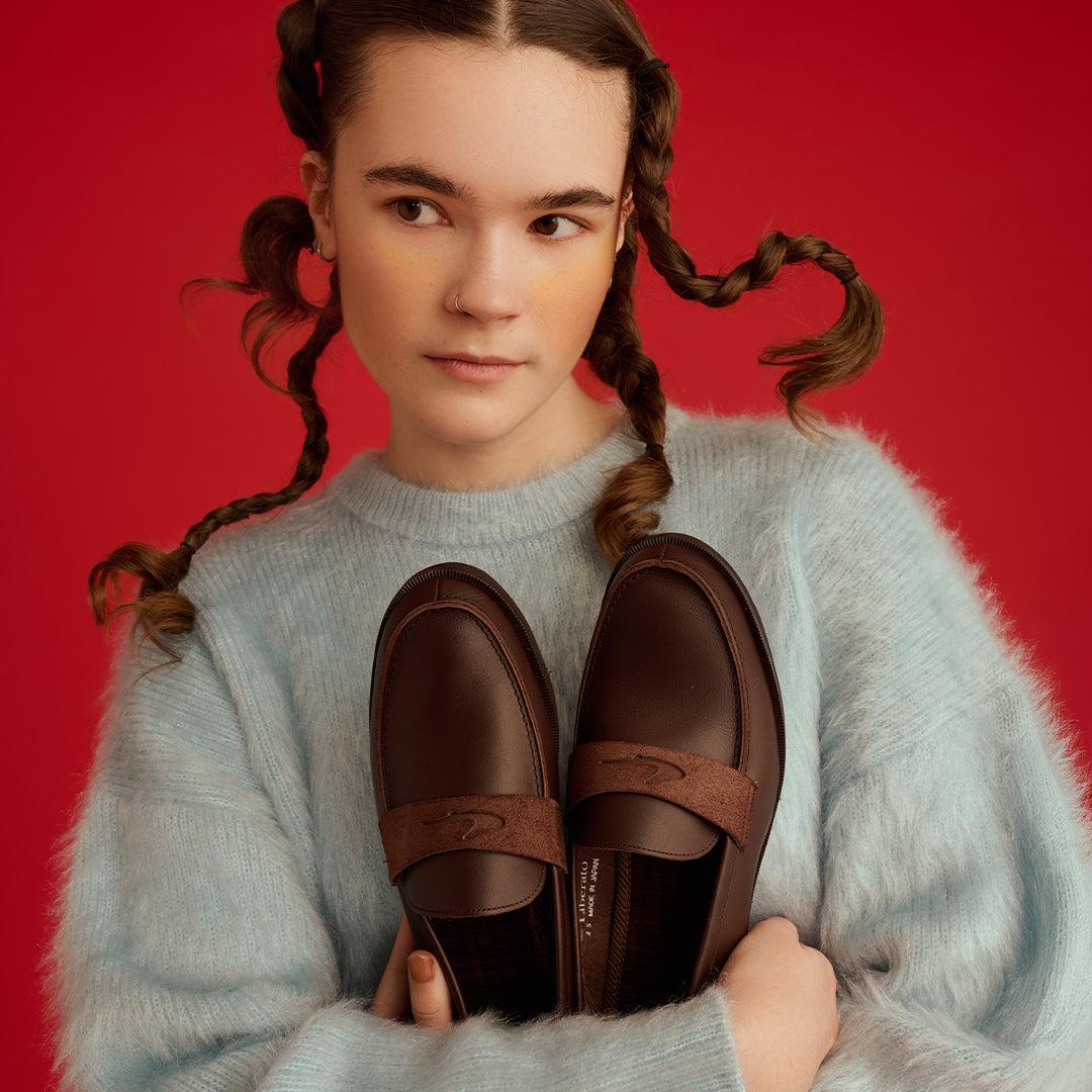 ＜リベラート＞4Way畳ローファ― レディース/ダークブラウン