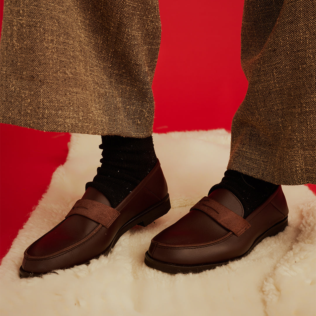 ＜リベラート＞4Way畳ローファ― レディース/ダークブラウン