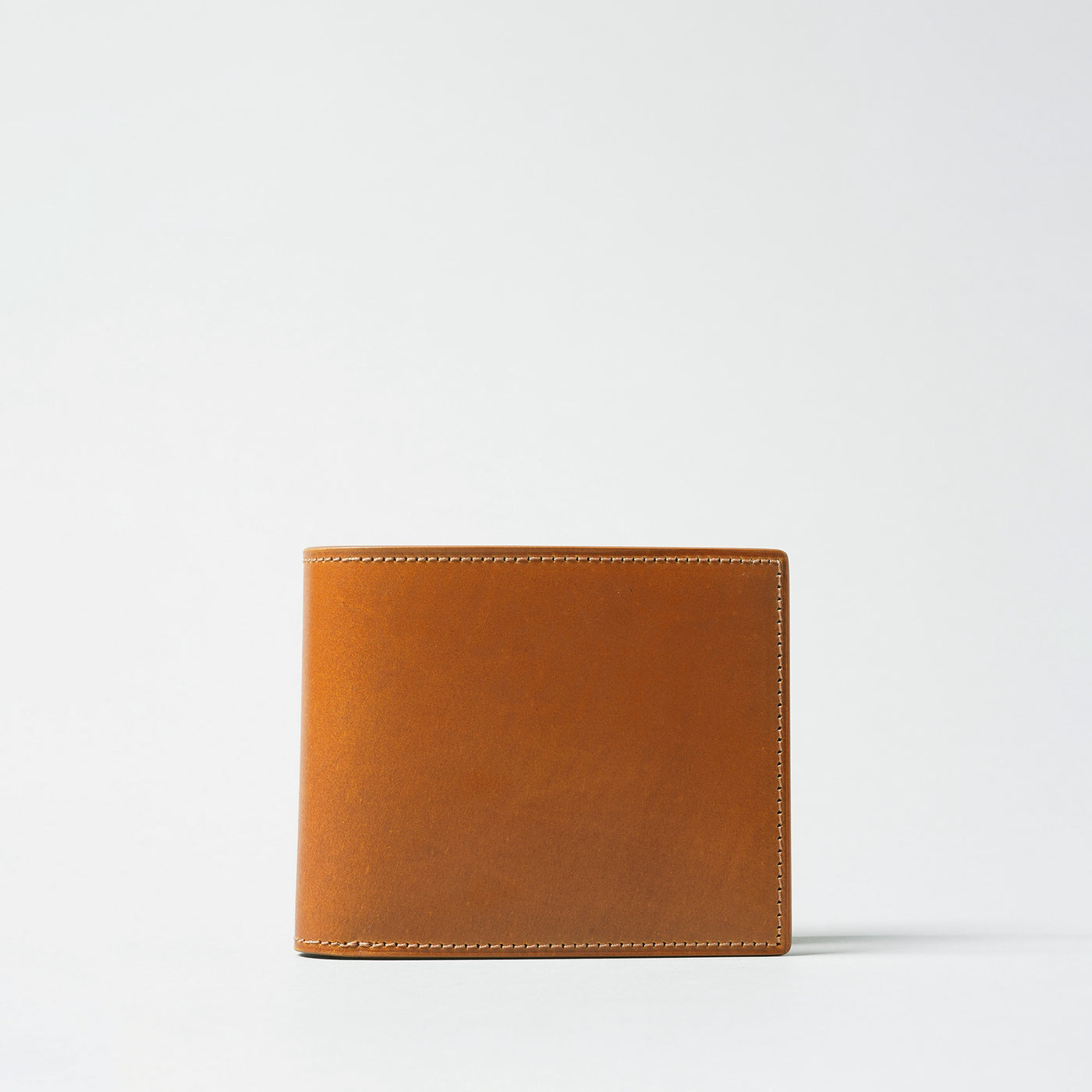 <Flathority> Water dyed oil cordovan bi-fold wallet / Camel