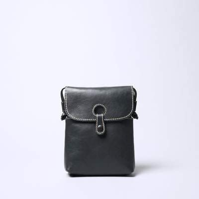 Wolf Pouch Shaped Mini Shoulder Bag / Black