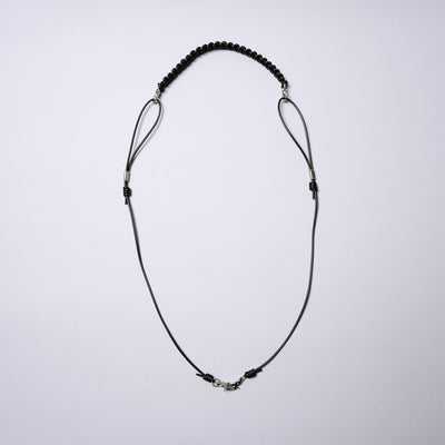 皮革編織多功能掛繩背帶/象牙白