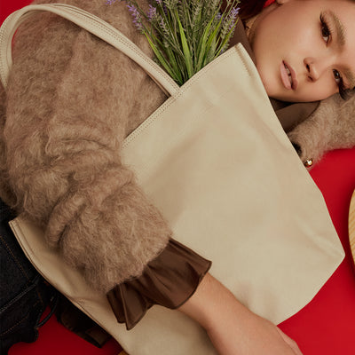 ＜REN＞HALLIE Lunch bag M/麥片色