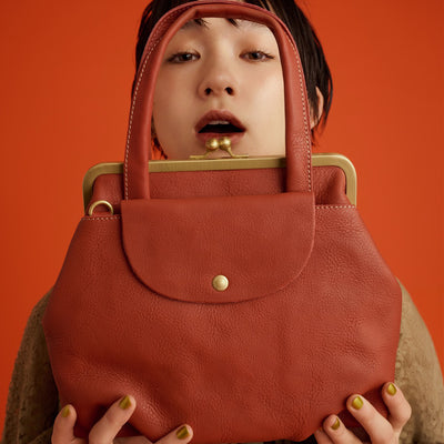 <kissora> Tommy Kiss Lock Mini Tote Shoulder / ORG