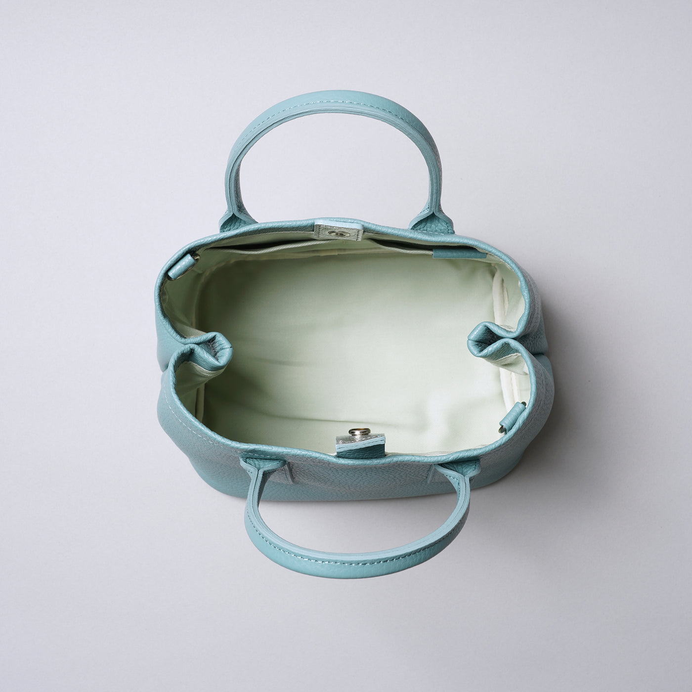 ＜itten-itten＞迷你皮革托特包(附D型環)/赤陶色