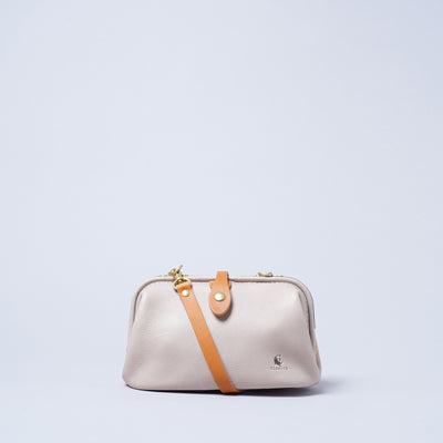 <kissora> Epika Shoulder Bag with Clasp Opening / Yellow