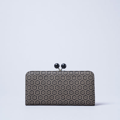 ＜キソラ＞古都印伝 がま口 ロングウォレット/小桜PNK (ピンク)