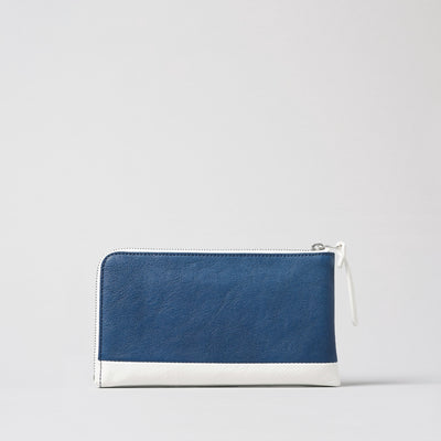 <numeri> Sottile Bi-Color L Zipper Long Wallet / Black x Grey