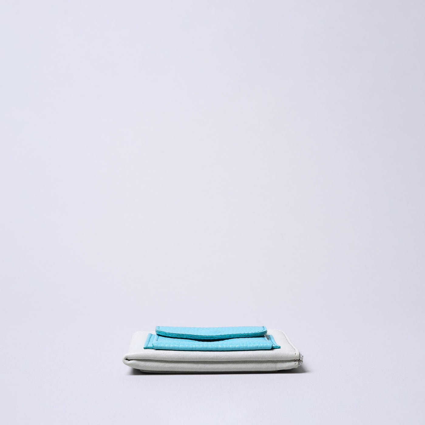 ＜numeri＞SOTTILE 迷你錢包 雙色拼色/綠色×黃色