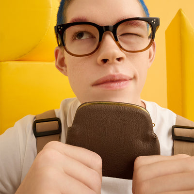 ＜Otto due＞通行證夾/灰褐色