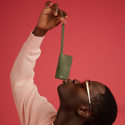 <moja kawa> Key Case / Green