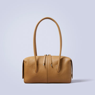 ＜キヨカワ＞［SOPHIE］Wide boston bag/キャメル