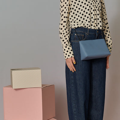 ＜CORGA＞CORD 側肩包/藍色