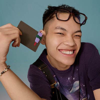 ＜野村製作所＞蛇年造型名片夾（2025年 蛇年限定）/灰色