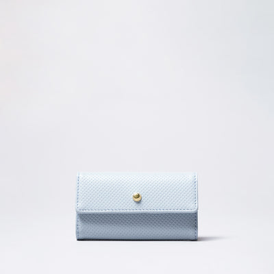 <bell la bell>  Pastel Color Cowhide Key Case / Blue