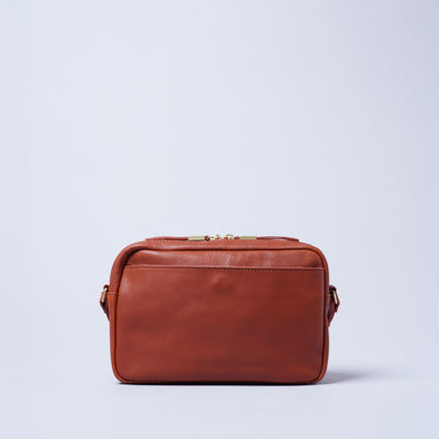 ＜kissora＞Olivenume 迷你斜背包/棕色