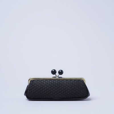 <kissora> Kotoinden Kiss Lock Eyeglass Case / Hyotan BLK