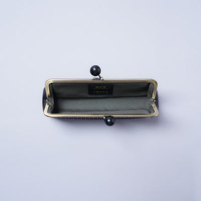 ＜kissora＞古都印傳 口金眼鏡盒/櫻花粉