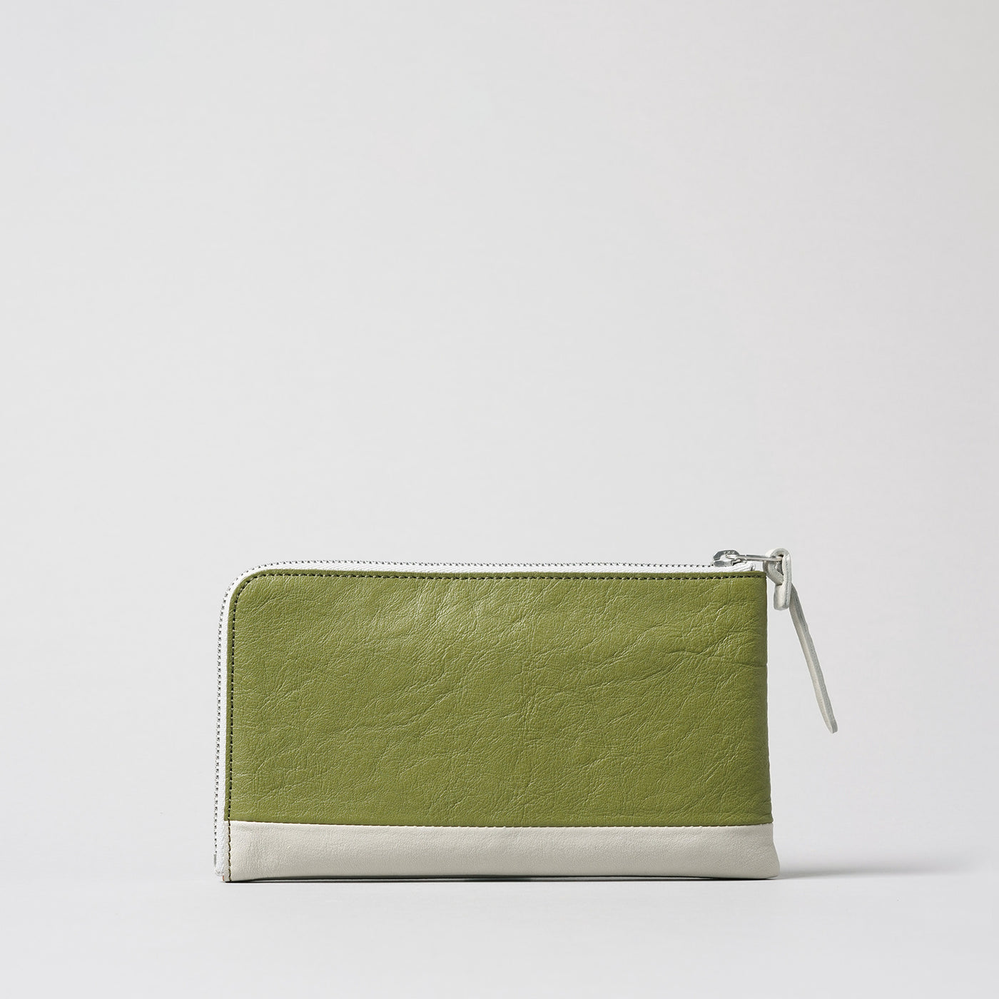 <numeri> Sottile Bi-Color L Zipper Long Wallet / Blue x White