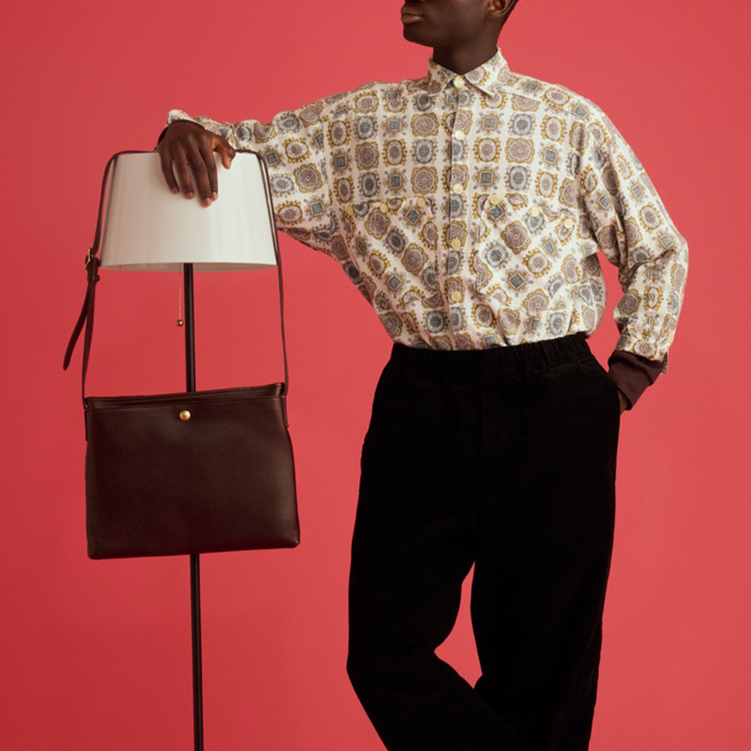 ＜Dakota BLACK LABEL＞Io系列 橫式斜肩包/巧克力色