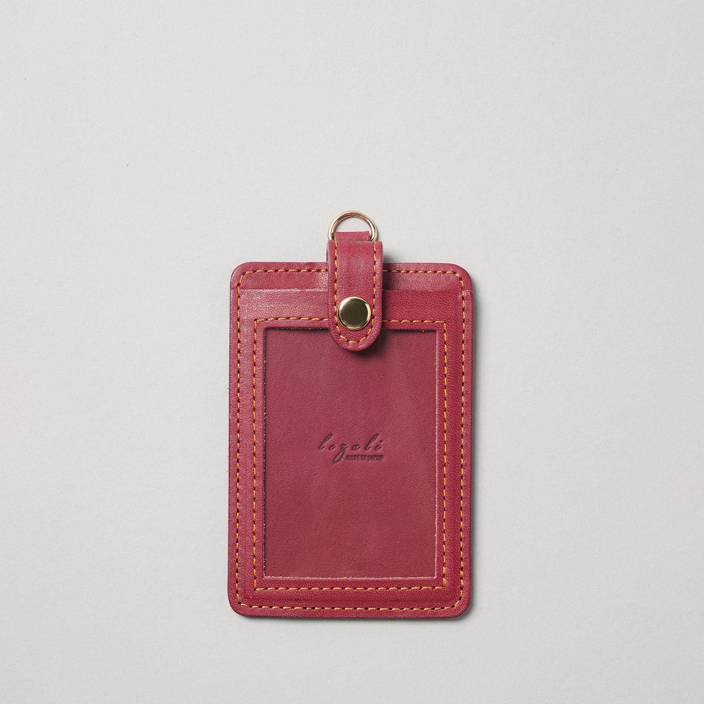 <lezali> Italian Leather ID Case (Vertical) / Camel Yellow