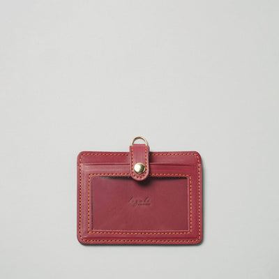 <lezali> Italian Leather ID Case (Horizontal) / Dark Green