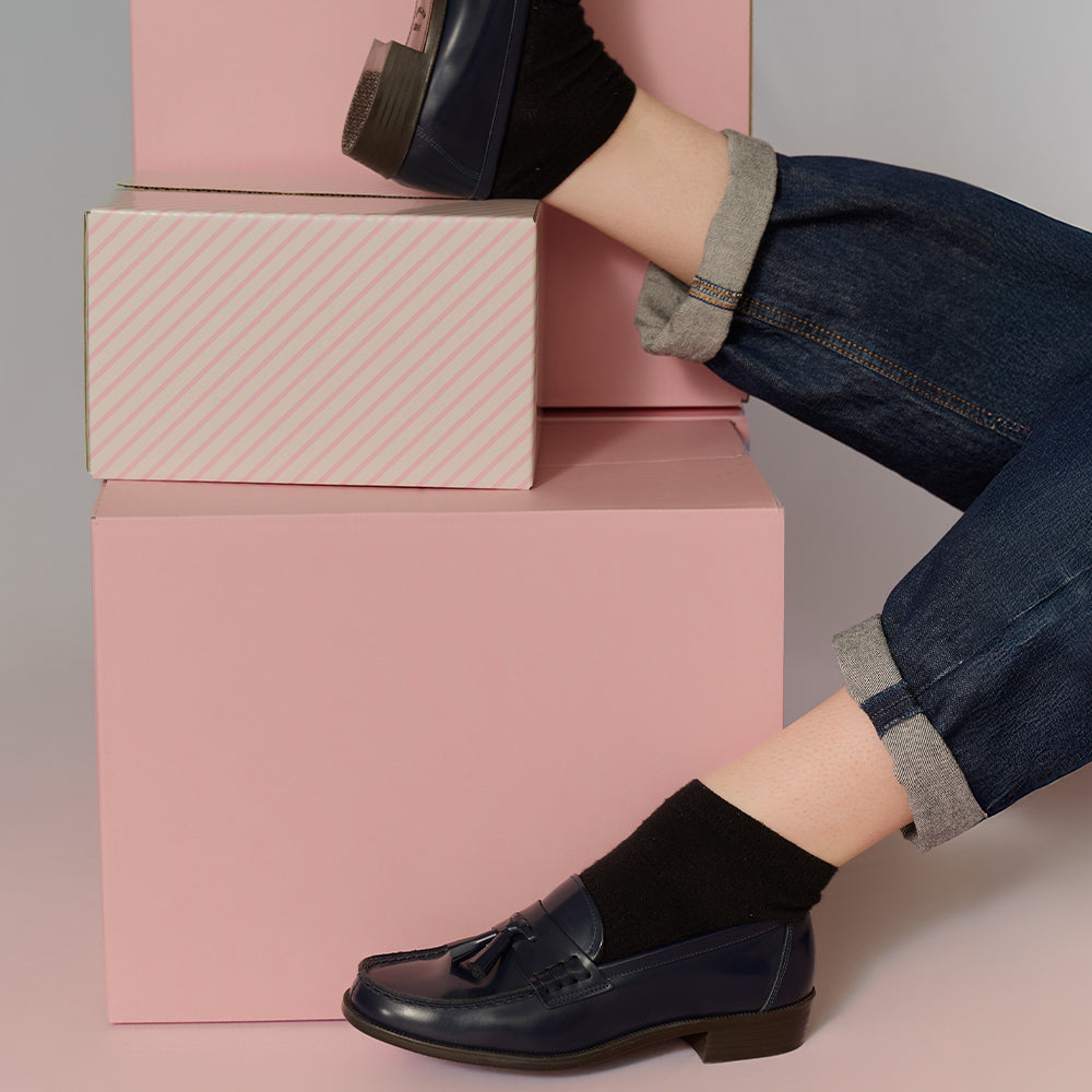 <HARUTA> Casual Tassel Loafer / Blue