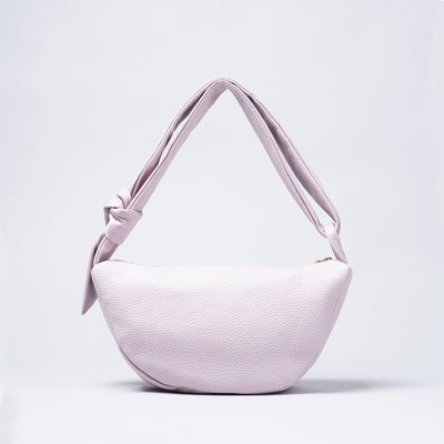 <bell la bell>  Italian Leather Half Moon Bag / Purple