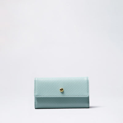 <bell la bell>  Pastel Color Cowhide Key Case / Blue