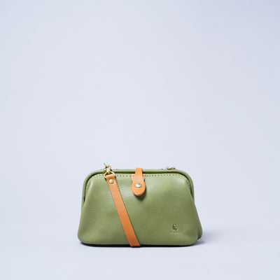 <kissora> Epika Shoulder Bag with Clasp Opening / Yellow