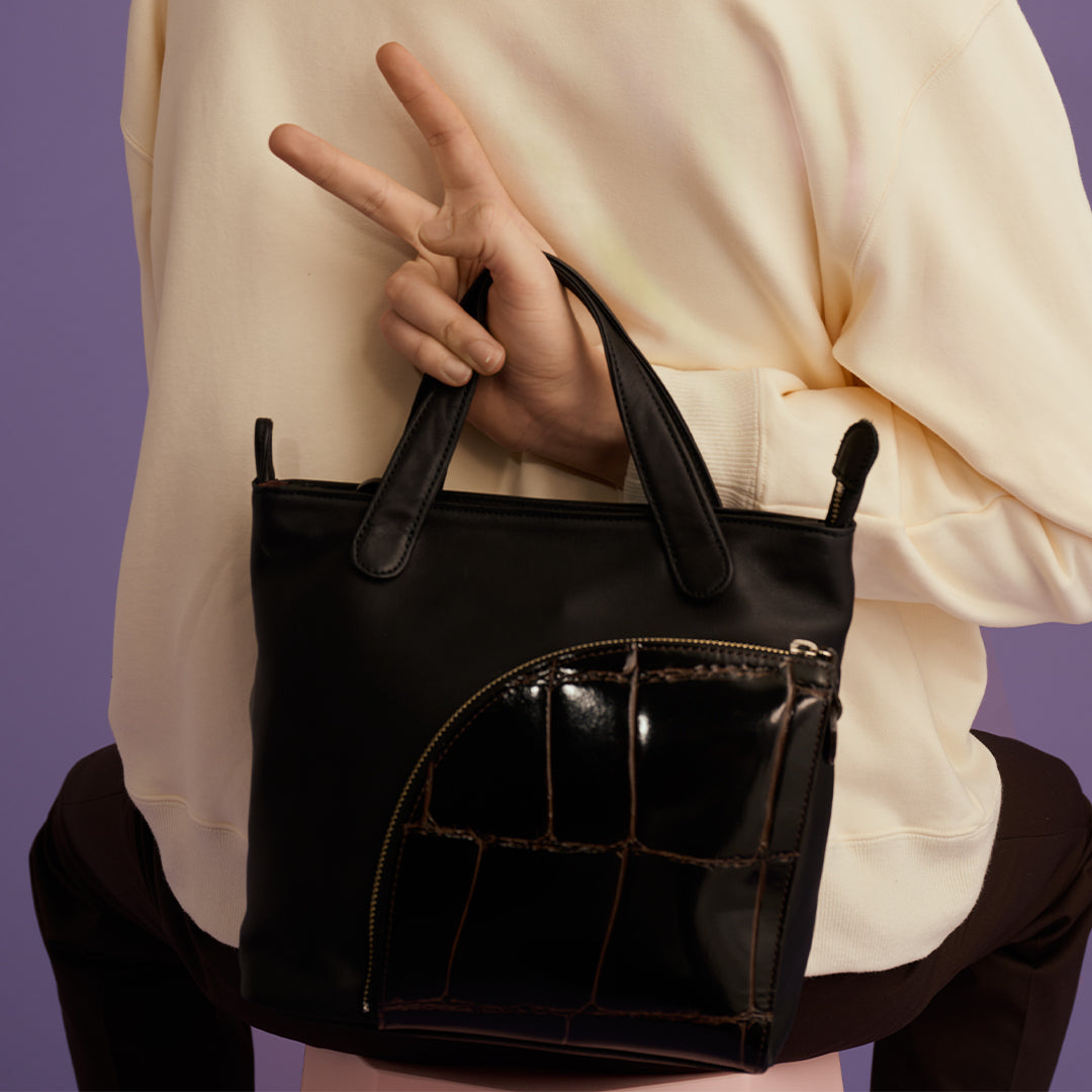 <REAL MIND BL> Apollon 2 Way Shoulder Bag  / Black
