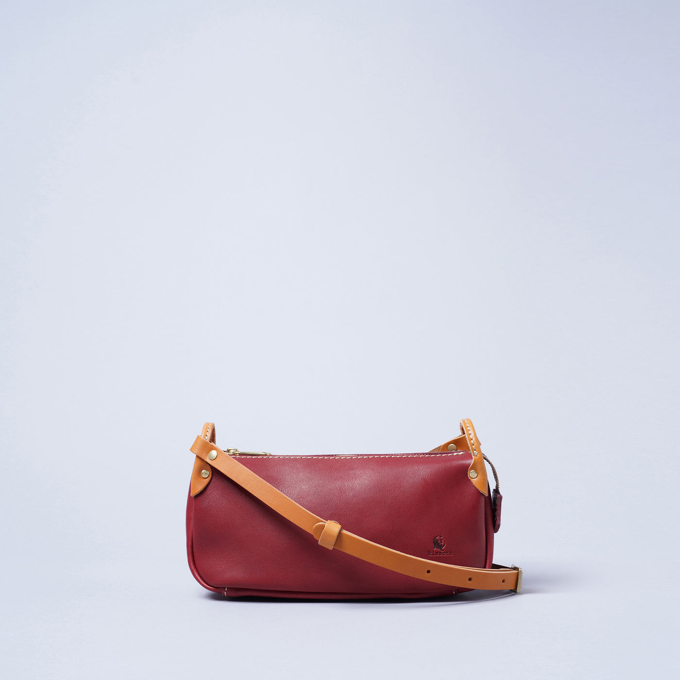 ＜kissora＞Epica 迷你斜背包/棕色