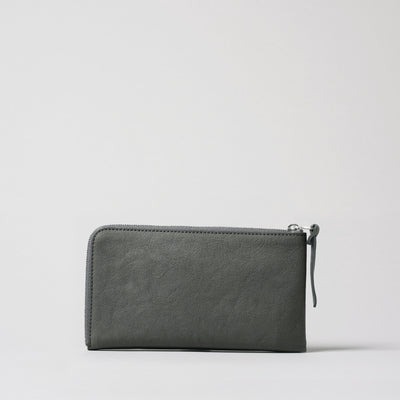 <numeri> Sottile L Zipper Long Wallet / Silver