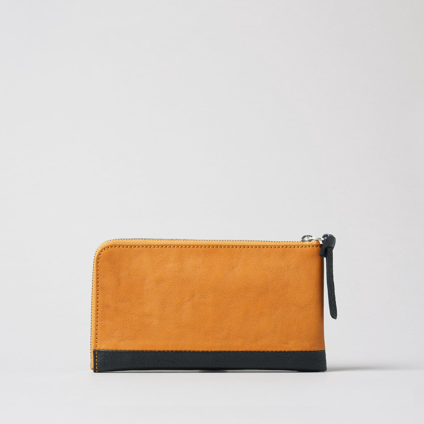 <numeri> Sottile Bi-Color L Zipper Long Wallet / Black x Grey