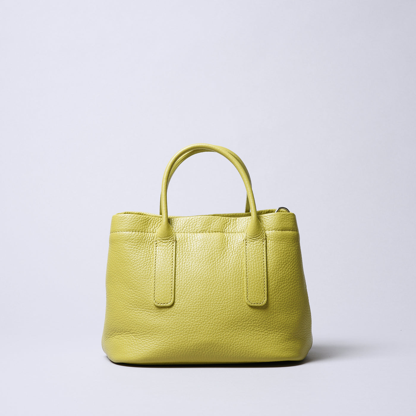 <itten-itten> Leather Mini Tote (w/ D) / Pistachio