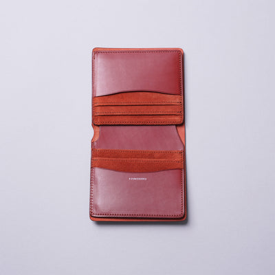 <ASUMEDERU>  Folded Wallet with Open Bill Pocket / Grey