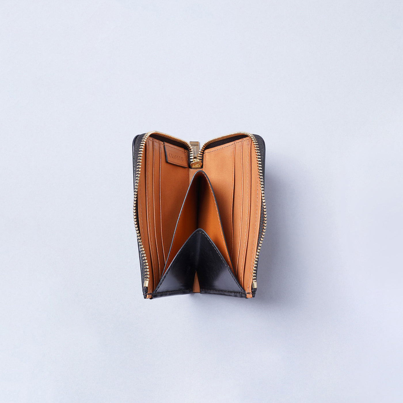 ＜CRAFSTO＞Bridle Leather L型拉鍊錢包/綠色