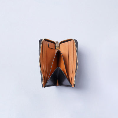 <CRAFSTO> Bridle Leather L Zip Wallet / Black