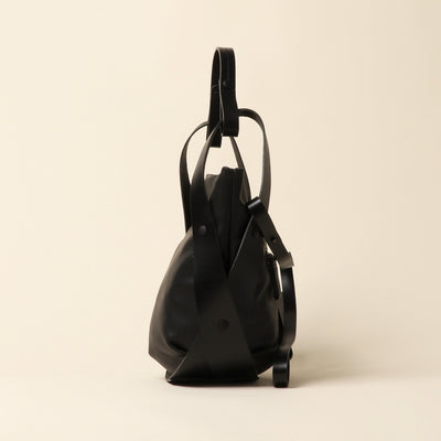 <Estine> Cradle series leather 2-way bag / black